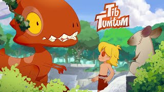 Tumtum is afraid of mice 🐁🫣| Tib and Tumtum  English | Full Episodes | 1H | Dinosaur cartoon