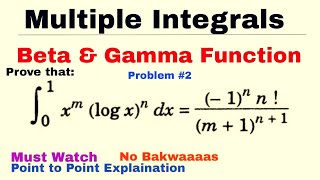 22. Beta and Gamma Function | Problem-2 | Most Important