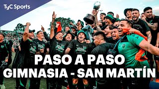 PASO a PASO ⚽ GIMNASIA (M) 0 - 2 SAN MARTÍN (SJ) 🔥 El VERDINEGRO GANÓ la FINAL y REGRESA a PRIMERA 🏆