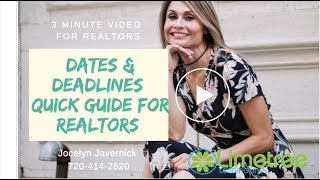 Dates & Deadlines: Quick Guide for Realtors
