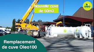 Changement de cuve Oleo100 sur le site Pihen