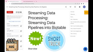 [NEW] Streaming Data Processing: Streaming Data Pipelines into Bigtable || #qwiklabs #googlecourses