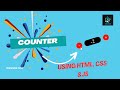 Counter Using HTML, CSS And JAVASCRIPT #html #css #javascript #tutorial #programminglanguage