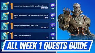 Fortnite Complete Week 1 Quests - How to EASILY Complete Week 1 Challenges in Ch