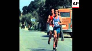 SYND 7 4 77 THE 1977 GREEK MARATHON IS RUN BY A GREEK