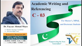 MEF Initiative-02: Academic Writing and Referencing C-03: Elements of Writing Style