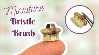 DIY Miniature scrub brush with Realistic Bristles for dollhouse