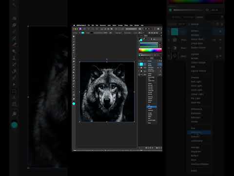 Affinity photo tutorial with double light effect