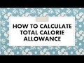 How to Calculate Total Calorie Requirement || How to Calculate Total Energy Allowance