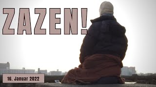 流転会（Zazen and yoga in Osaka castle park）、2022年1月16日