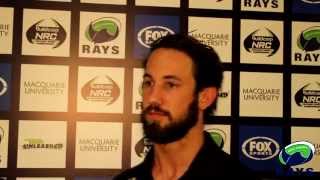 Dave Feltscheer post match interview Rays vs Eagles