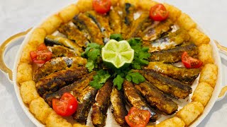 crispy sardines recipe/Turkish style ماهی ساردین به روش ترکی #sardines #crispyfish #fishrecipe