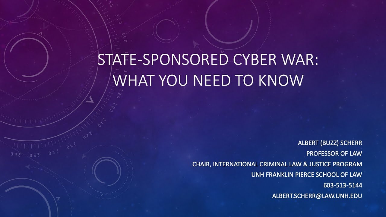 State-Sponsored Cyber War: What You Need To Know - YouTube