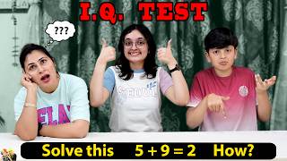 IQ TEST | Who is smartest | Comedy Family Challenge | Aayu and Pihu Show