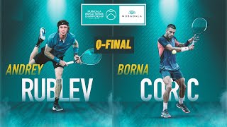 Andrey Rublev vs Borna Coric | 2022 Mubadala World Tennis Championship QF