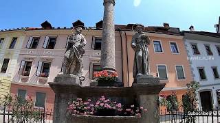 Walk through the  Medieval town of Skofja Loka in Slovenia | Oldest town in Slovenia