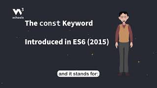 JavaScript const - Part 1 - What is const? - #w3schools #javascript #programming