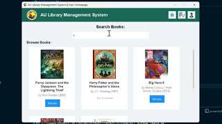 Homepage User - Library System (Python Tkinter & SQLITE - Desktop App Demo)