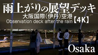 雨上がりの展望デッキ - 大阪国際（伊丹）空港【4K】Observation deck after the rain