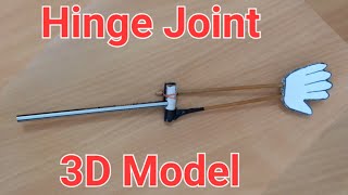 Hinge Joint 3D Working Model | How to make Science model of hinge joint | school hacks project model