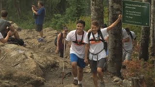 Blind hikers conquer arduous Grouse Grind