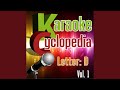 Don't Play That Song (Karaoke Version) (Originally Performed by Adriano Celentano)