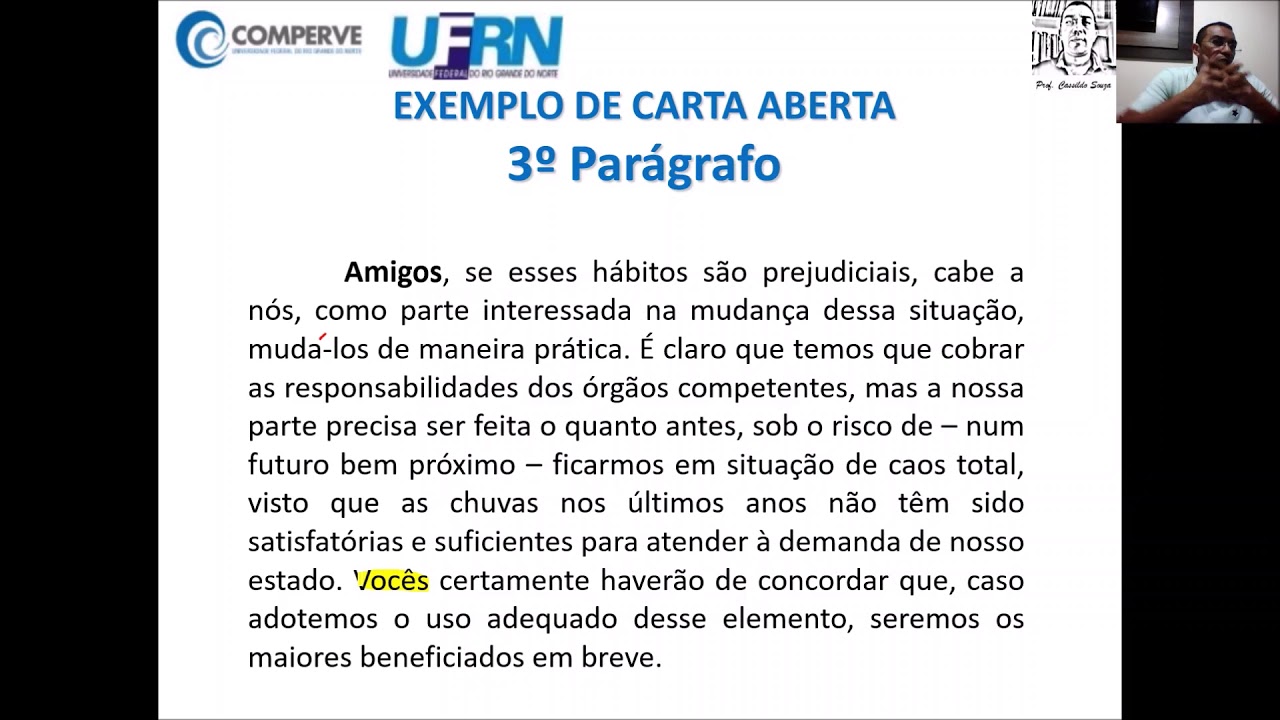 Exemplo De Uma Carta Aberta Nazaedu