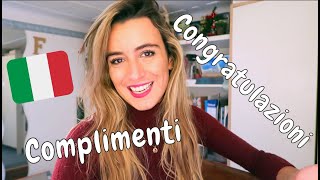 Learn Italian | How to use CONGRATULAZIONI and COMPLIMENTI