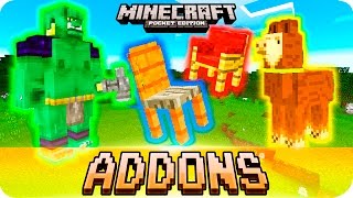 Minecraft PE 0.16.0 Addons - TOP 5 BEST Small ADDONS with Download! iOS \u0026 Android MCPE 0.16.0