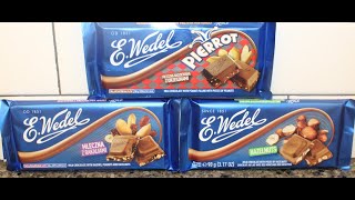 E. Wedel Milk Chocolate with: Peanut Filling, Raisins/Peanuts/Hazelnuts and Hazelnuts Review