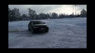 Audi A6 Allroad 320HP Quattro Drifting In Snow