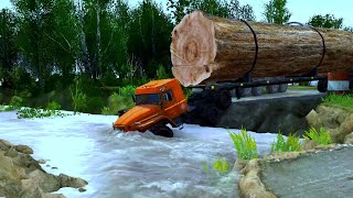 AMAZING || The driver is skilled at driving on extreme roads - Spintires mudrunner