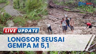 Longsor Timbun 4 Rumah Warga & Jalan Setelah Gempa M 5,1 Cianjur Selasa Kemarin, Tak Ada Korban Jiwa