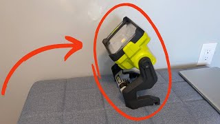 Review: Ryobi P721 One+ 1,800 Lumen 18V Hybrid AC and Lithium Ion Powered Flat Standing LED Light