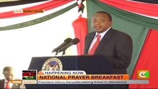 President Kenyatta's speech at  National Prayer Breakfast