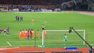 2013.10.19 J1第29節 FC東京 vs アルビレックス新潟 東慶吾 FK