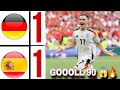 Germany 1-1 Spain Euro 2024 HIGHLIGHTS |Dani olmo goal & Florian Wirtz goal 90 😱🔥EURO 2024