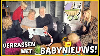 HET BABYNiEUWS AAN OMA \u0026 OPA VERTELLEN! 🤰 | Bellinga Vlog #1914