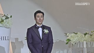 언제나 함께였을 것 같은 사람들이 한자리에, 허경민 선수의 결혼식 직캠!