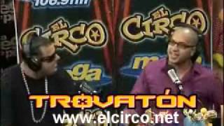 Tiraera en el Trovaton Nicky Jam vs. Ricky Villanueva en El Circo de La Mega