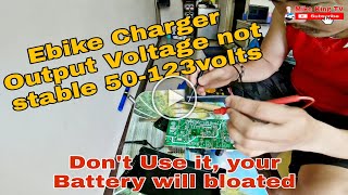 Ebike charger problem,  output voltage not stable #EBike #Taiwan_EBike