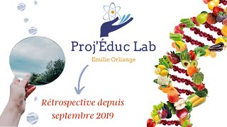 Emilie Orliange Proj'Éduc Lab - Rétrospective depuis septembre 2019