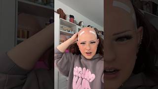 the GLUE ON MY HEAD… HAHA I need better wig tape