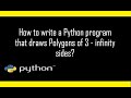 How to draw polygons of 3 to 6 sides using Python Turtle? || Python Turtles