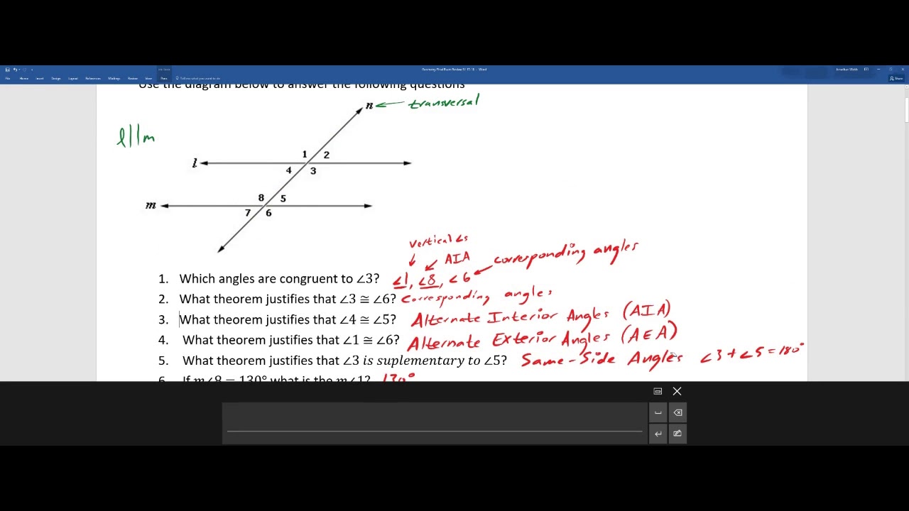 Geometry Final Review - YouTube