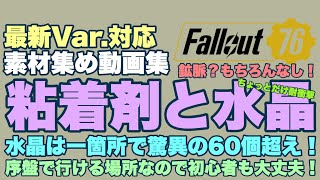 【Fallout76】めちゃくちゃ簡単な粘着材と水晶片の取り方