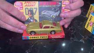 007 James Bond | Aston Martin DB5 Corgi 261 Box Opening and Live Review | No Time to Die Movie car