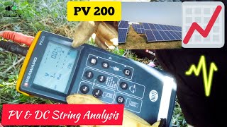 How to operate PV-200 for PV \u0026  Analysis | Solar string analysis by PV-200