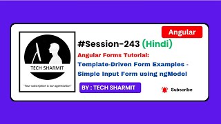 Template Driven Form Example | Angular tutorial in Hindi (Session-243)