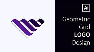 Professional Geometric Grid Logo Design | Adobe Illustrator Tutorial